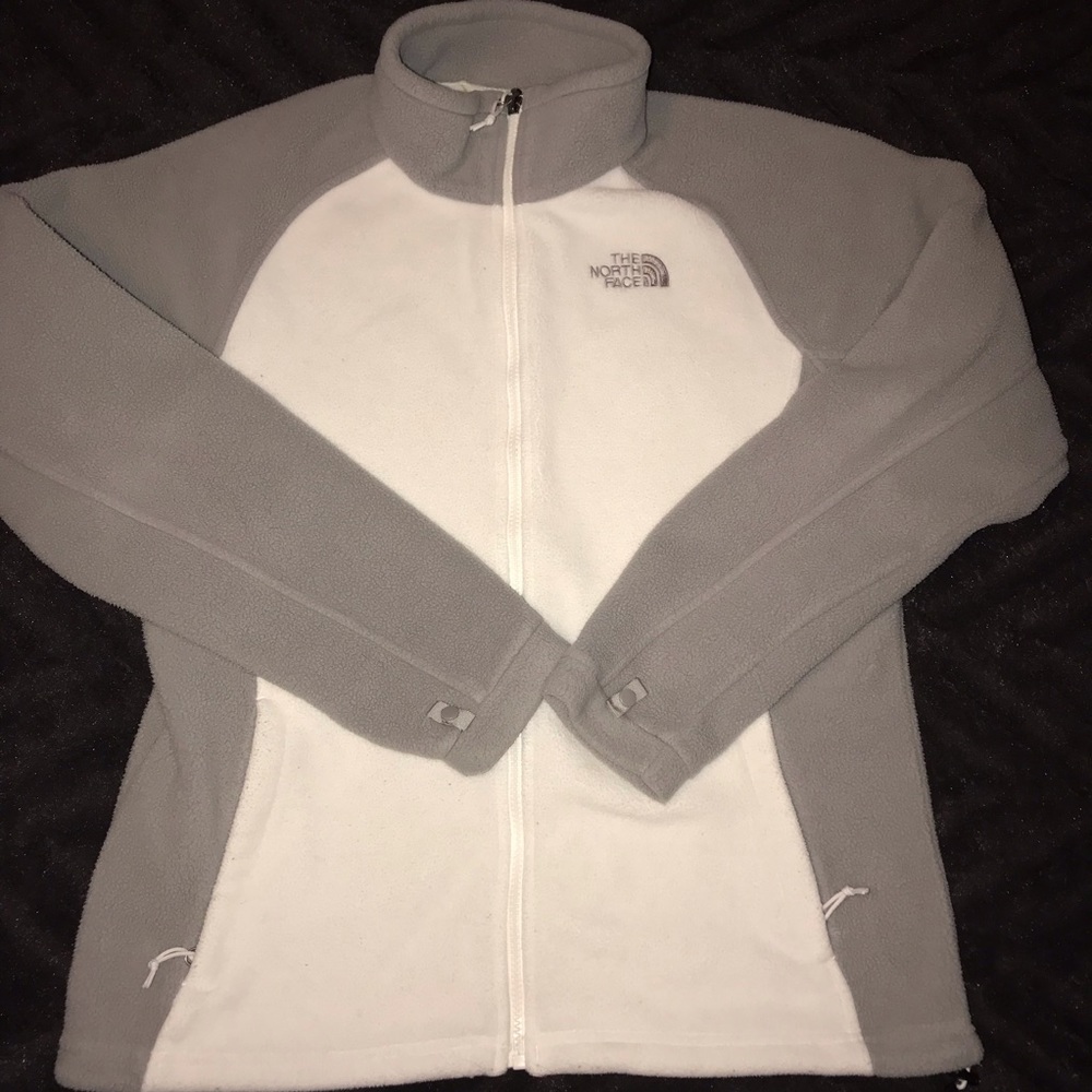 The North Face Wmns White Fleece Jacket sz L